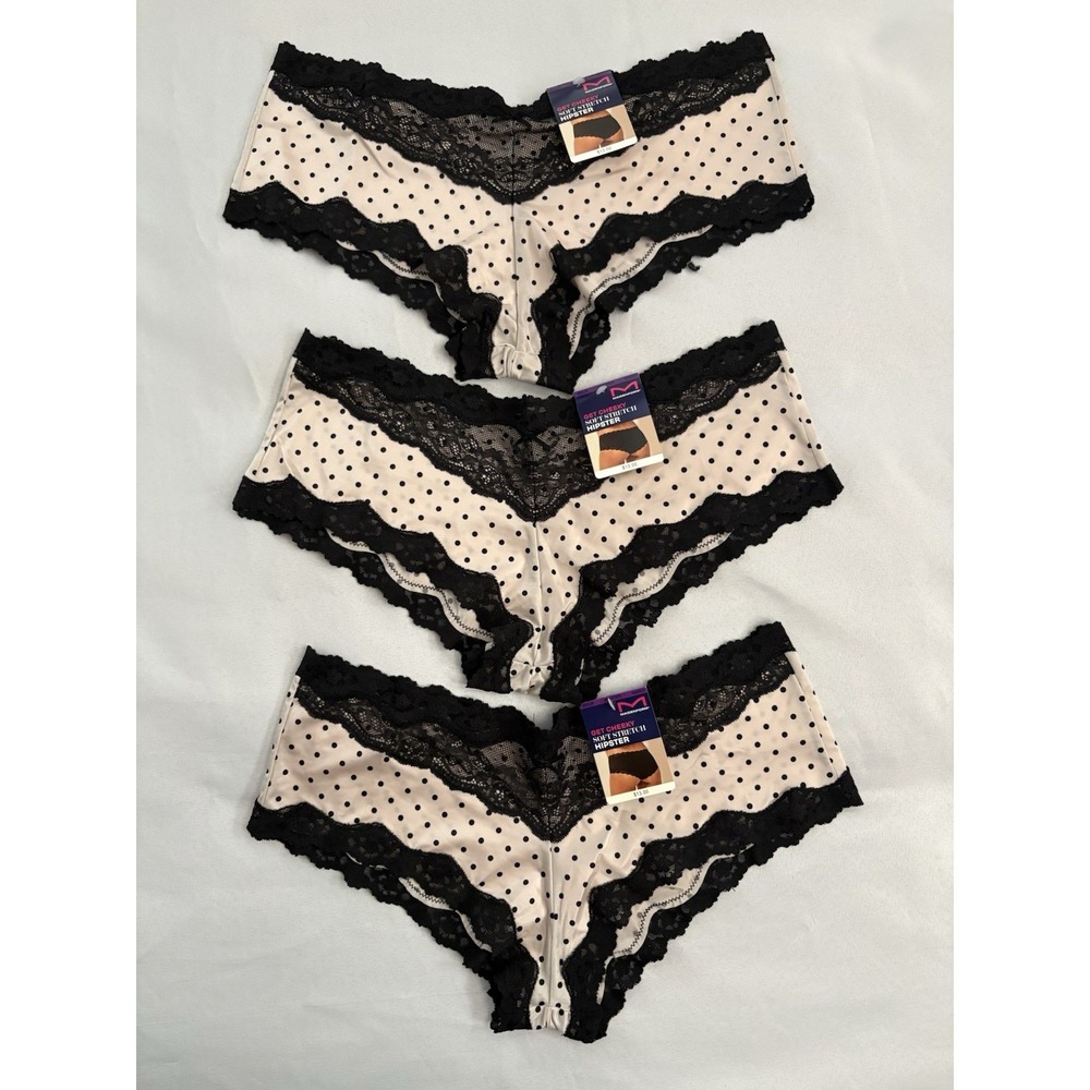 NEW Maidenform Sexy Must Haves Luxurious Lace Hipster Panty 3 Pair 40823 2XLarge